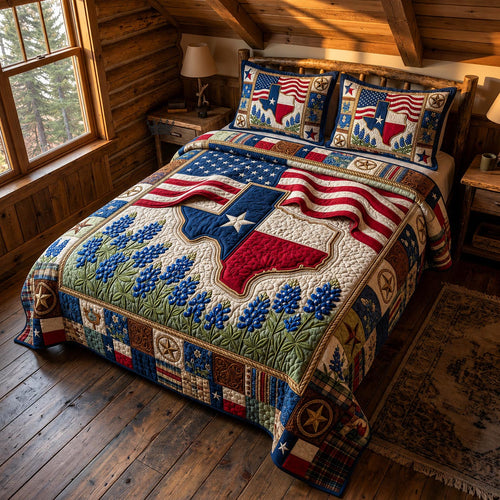 Lone Star 3-Piece Quilted Bedding Set GFTOMA12132