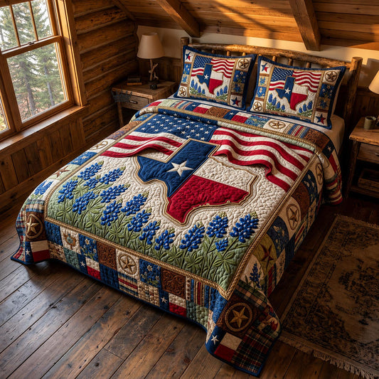 Lone Star 3-Piece Quilted Bedding Set GFTOMA12132