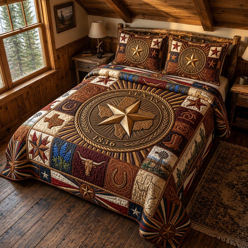 Texas Legacy 3-Piece Quilted Bedding Set GFTOMA12133