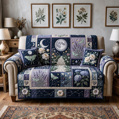 Patchwork Story Quilted Sofa Cover GFTOMA12143
