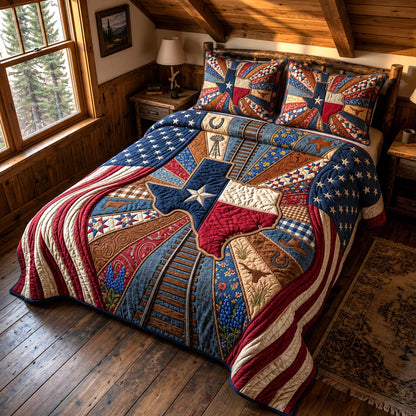Texas Spirit 3-Piece Quilted Bedding Set GFTOMA12182