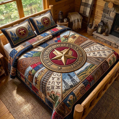 Texas Glory 3-Piece Quilted Bedding Set GFTOMA12184