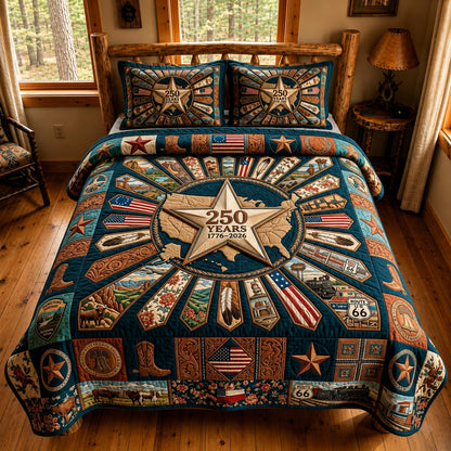 Heritage Patch 3-Piece Quilted Bedding Set GFTOMA12185