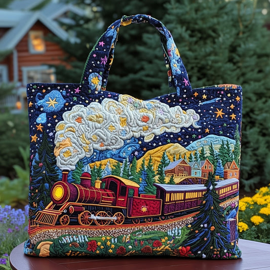 Train Quilted Tote Bag GFTOMA1218
