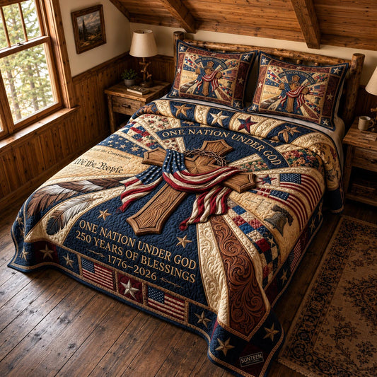Heritage Glory 3-Piece Quilted Bedding Set GFTOMA12190