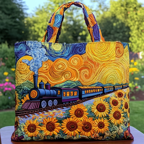 Train Quilted Tote Bag GFTOMA1221