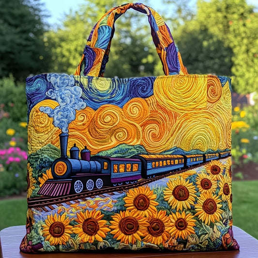 Train Quilted Tote Bag GFTOMA1221