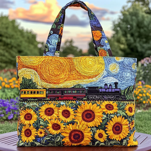 Train Quilted Tote Bag GFTOMA1222