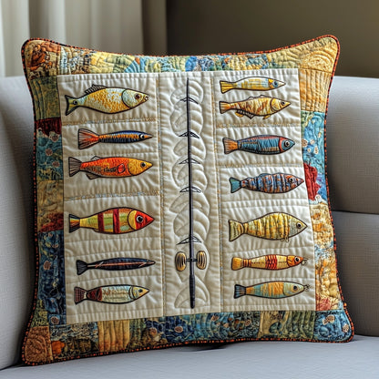 Fishing Delights Quilted Pillow Case GFTOMA1223