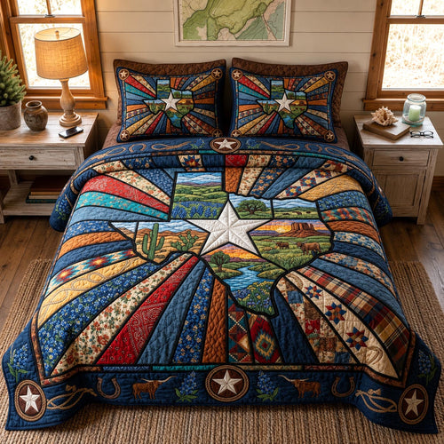 Texas Legacy 3-Piece Quilted Bedding Set GFTOMA12240