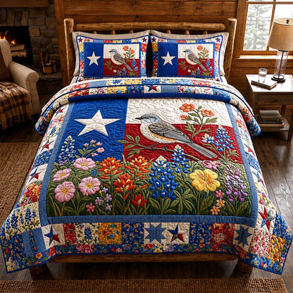 Texas Glory 3-Piece Quilted Bedding Set GFTOMA12243