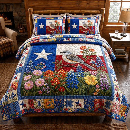 Texas Glory 3-Piece Quilted Bedding Set GFTOMA12243