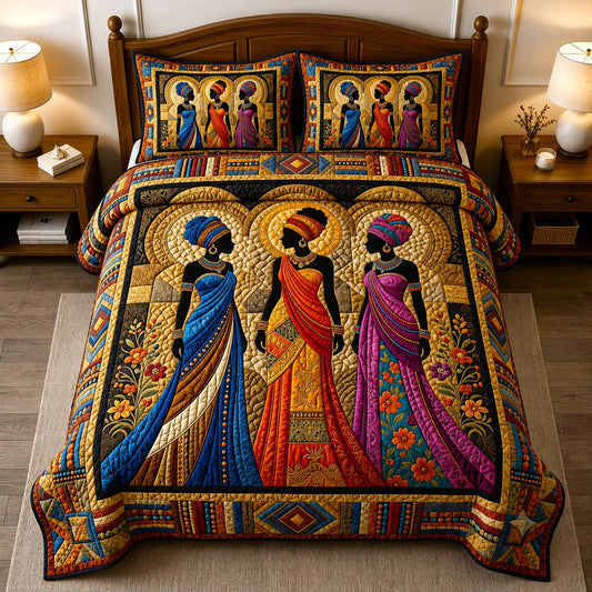 Queen Heritage 3-Piece Quilted Bedding Set GFTOMA12248