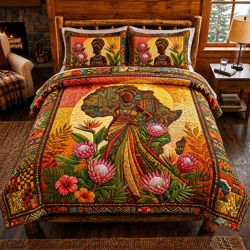 Crowned Beauty 3-Piece Quilted Bedding Set GFTOMA12249