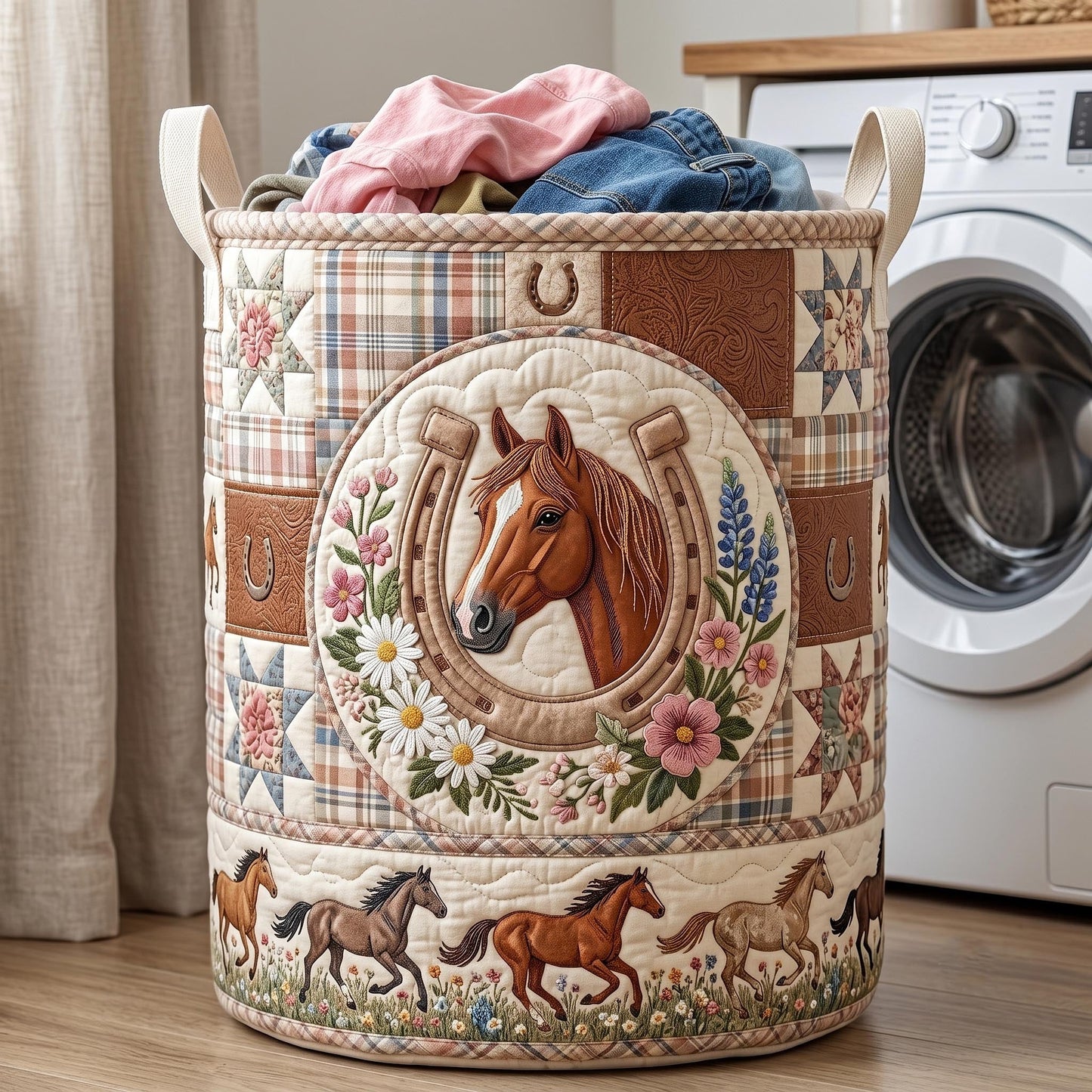 Western Soul Quilted Laundry Basket GFTOMA12257