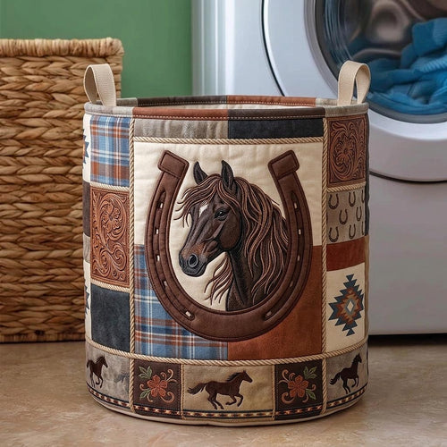 Open Range Quilted Laundry Basket GFTOMA12259