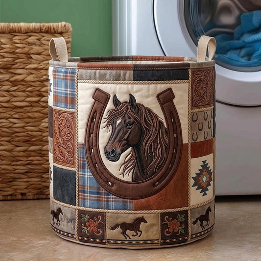 Open Range Quilted Laundry Basket GFTOMA12259