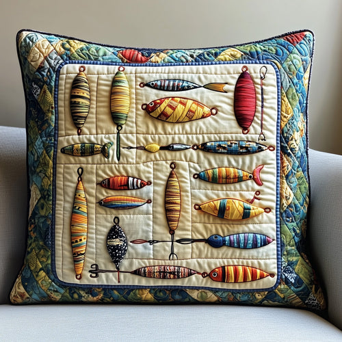 Fishing Delights Quilted Pillow Case GFTOMA1226
