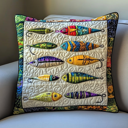 Fishing Delights Quilted Pillow Case GFTOMA1228