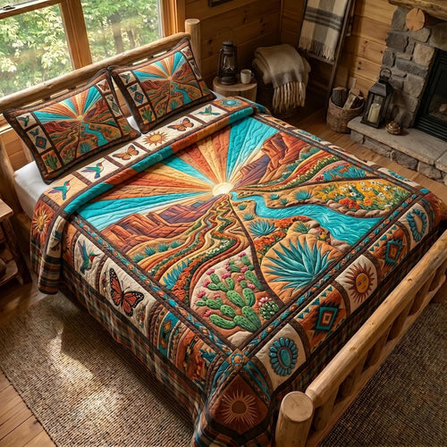 Desert Radiance 3-Piece Quilted Bedding Set GFTOMA12294