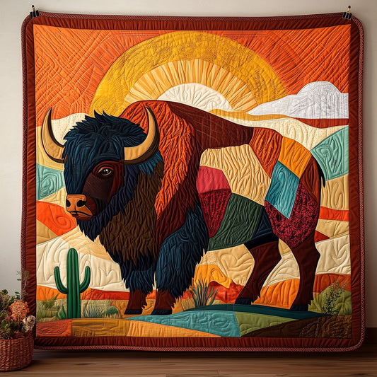 Wild Bison Quilted Blanket GFTOMA122