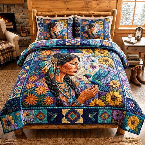 Spirit Woman 3-Piece Quilted Bedding Set GFTOMA12300