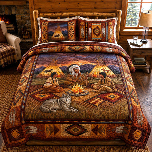 Native Beauty 3-Piece Quilted Bedding Set GFTOMA12303