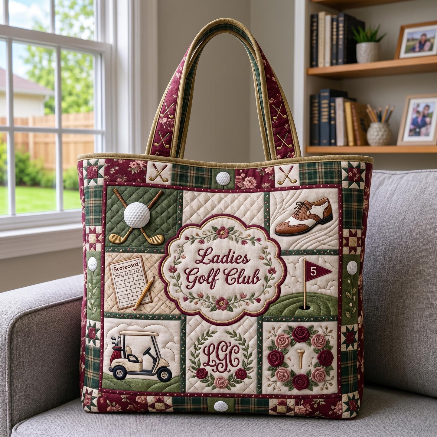 Golf Darling Quilted Tote Bag GFTOMA12305