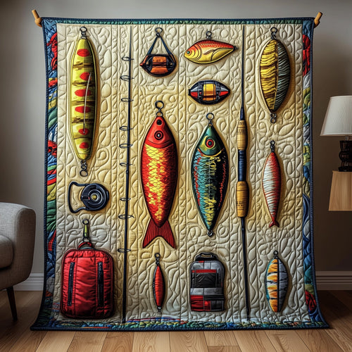 Fishing Delights Quilted Blanket GFTOMA1231