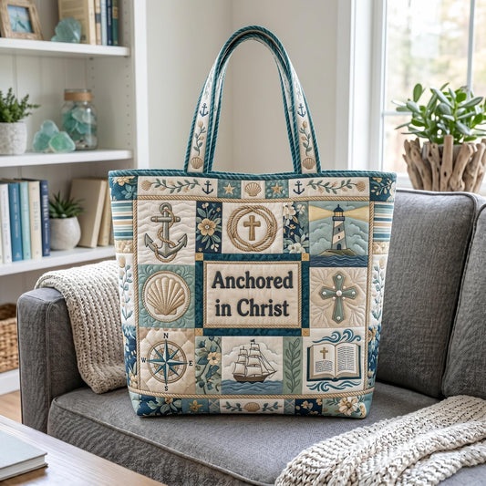 Coastal Faith Quilted Tote Bag GFTOMA12313