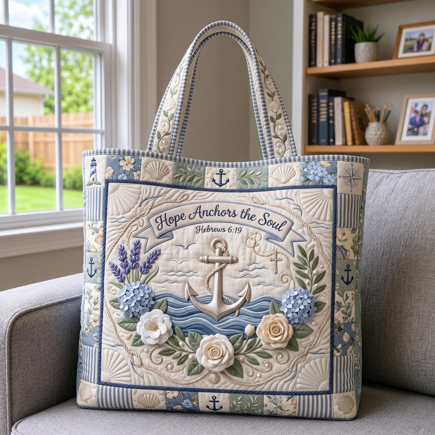Faith Harbor Quilted Tote Bag GFTOMA12315
