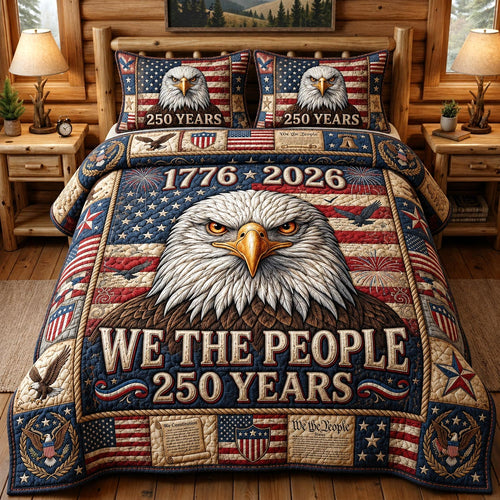 Heritage Patch 3-Piece Quilted Bedding Set GFTOMA12341