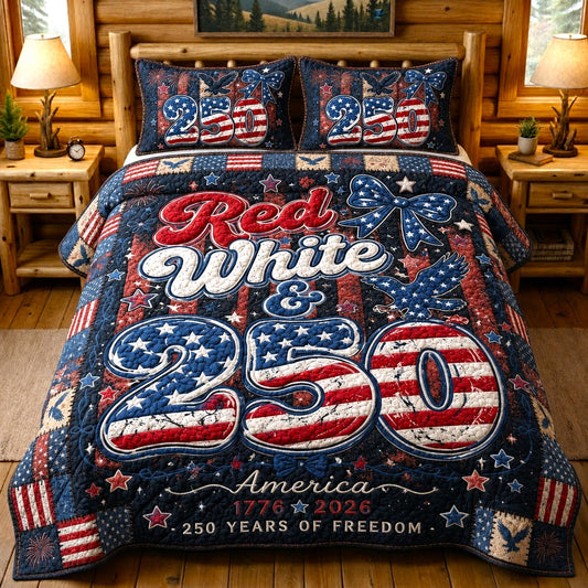 Heritage Patch 3-Piece Quilted Bedding Set GFTOMA12343