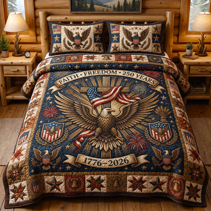Heritage Patch 3-Piece Quilted Bedding Set GFTOMA12346
