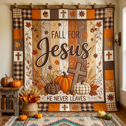 Pumpkin Harvest Quilted Blanket GFTOMA12359