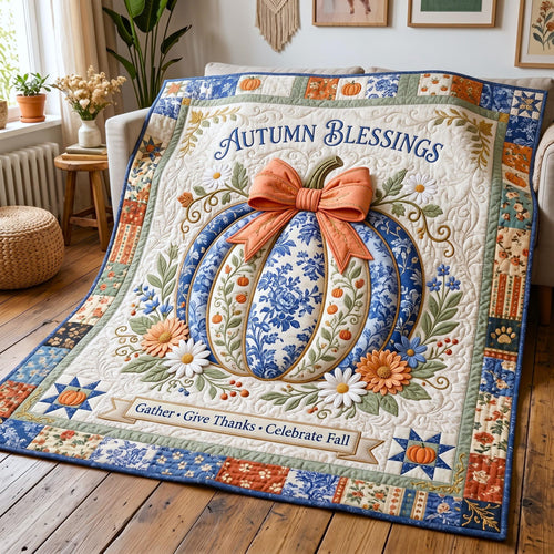 Autumn Charm Quilted Blanket GFTOMA12363