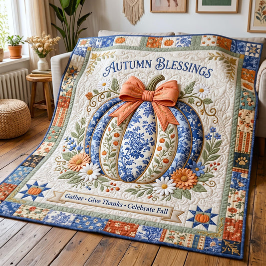 Autumn Charm Quilted Blanket GFTOMA12363