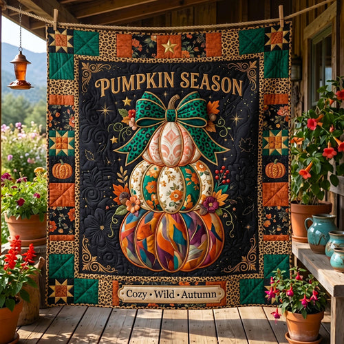 Pumpkin Season Quilted Blanket GFTOMA12364