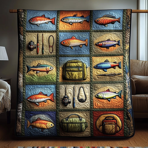 Fishing Delights Quilted Blanket GFTOMA1237