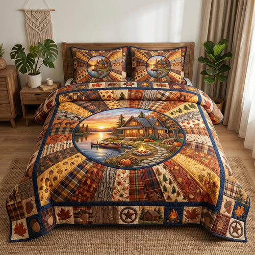 Cabin Retreat 3-Piece Quilted Bedding Set GFTOMA12391