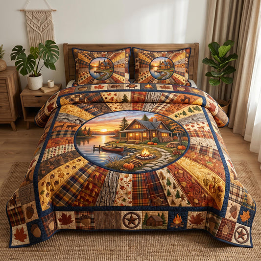 Cabin Retreat 3-Piece Quilted Bedding Set GFTOMA12391