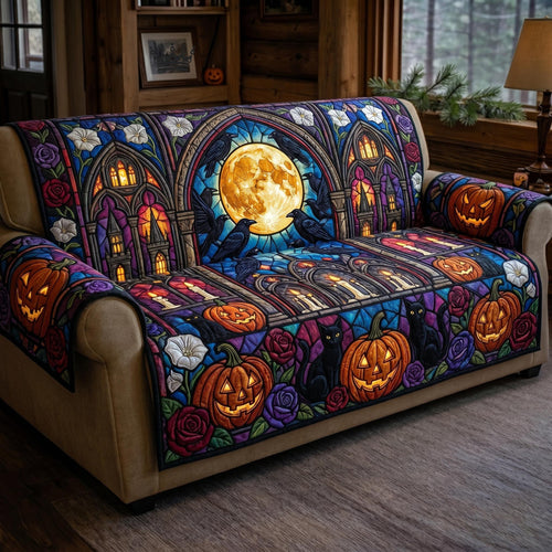 Spooky Nights Quilted Sofa Cover GFTOMA12395