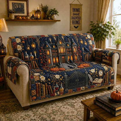 Haunted Harvest Quilted Sofa Cover GFTOMA12396