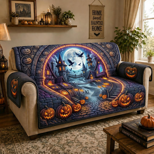 Spooky Season Quilted Sofa Cover GFTOMA12400