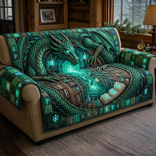 Dragon Wisdom Quilted Sofa Cover GFTOMA12404