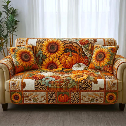 Sunflower Dreams Quilted Sofa Cover GFTOMA12435