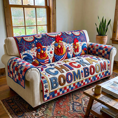 Patriot Pride Quilted Sofa Cover GFTOMA12441