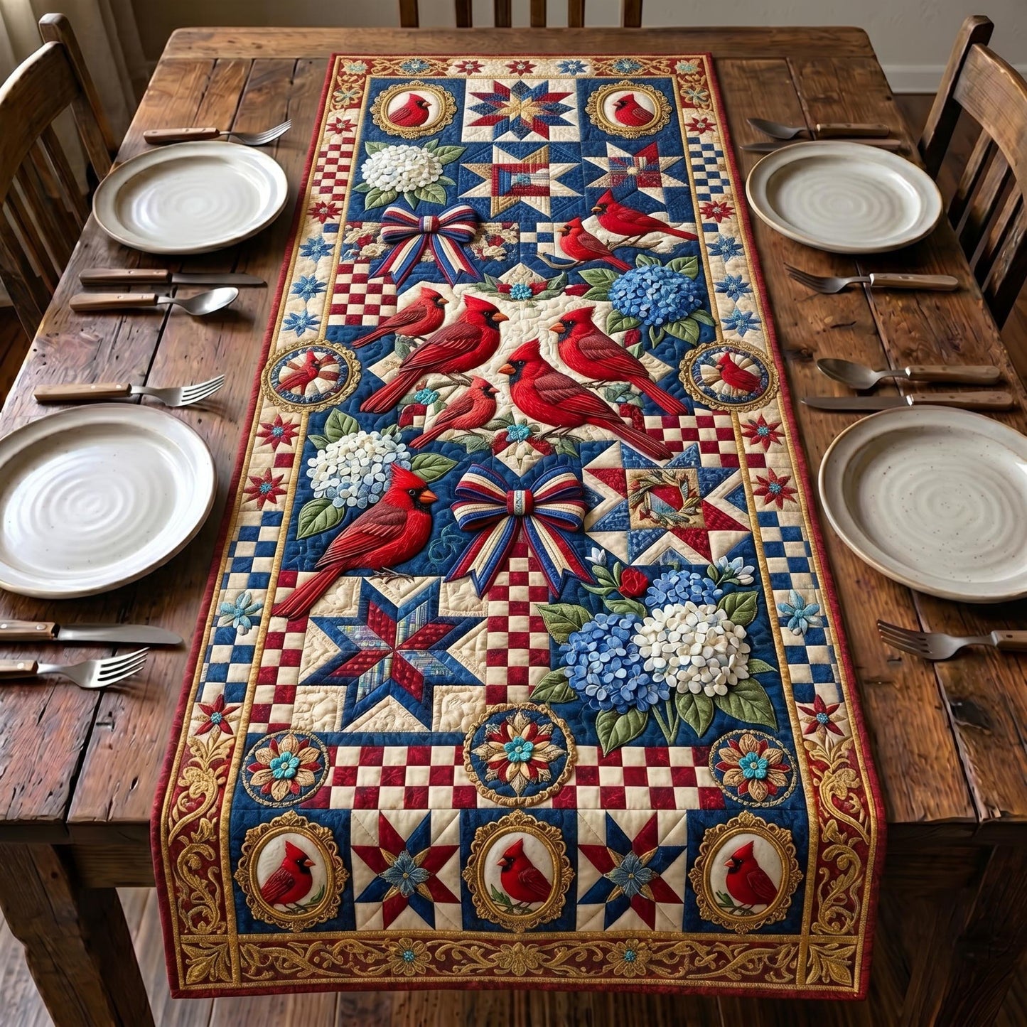 Patriot Wings Quilted Table Runner GFTOMA12448