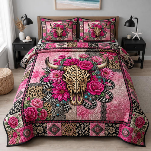 Western Glam 3-Piece Quilted Bedding Set GFTOMA12475