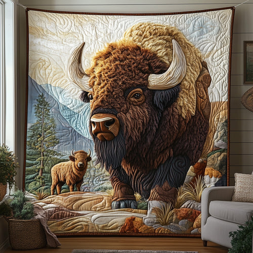 Wild Bison Quilted Blanket GFTOMA124